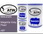 Preview: Mitsubishi, Magenta Gray Pearl, A87: 500ml Lackdose + 500ml Klarlack + 250ml Härter - Set, von ATW Autoteile West.